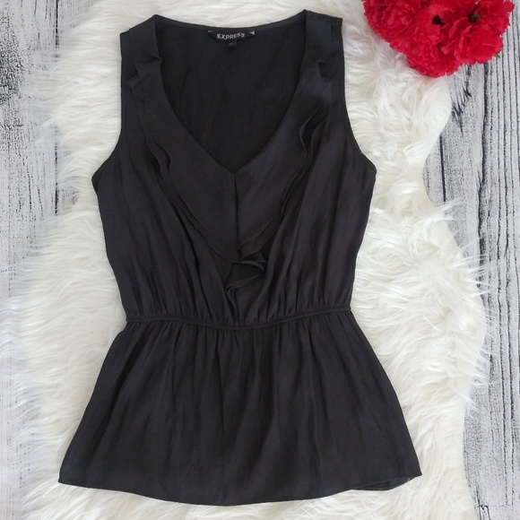 🌟LIKE NEW🌟 EXPRESS charcoal gray top - Picture 1 of 4